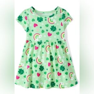 Green Clover and Rainbow Dress